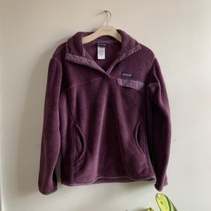 Purple Patagonia Fleece Pullover
